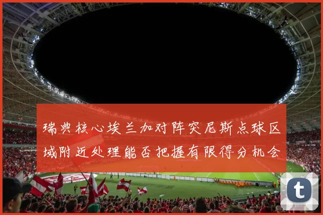 瑞典核心埃兰加对阵突尼斯点球区域附近处理能否把握有限得分机会